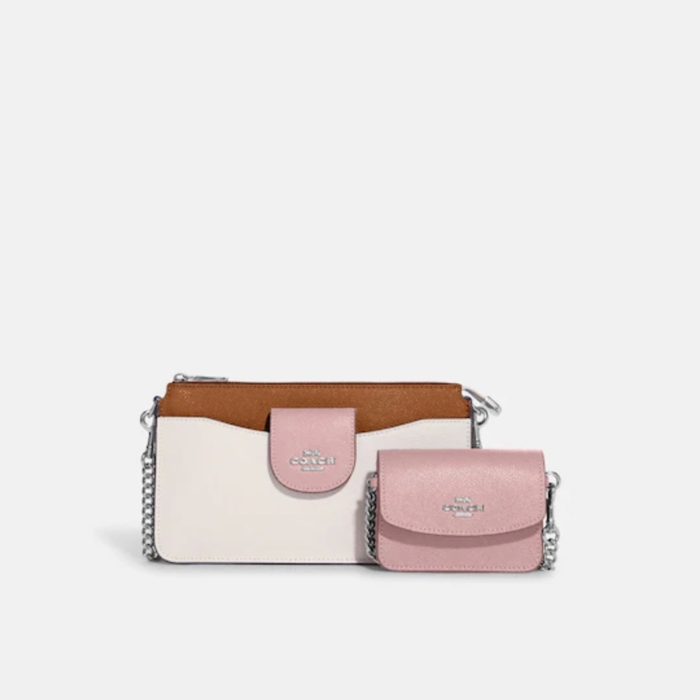 Coach Poppy Crossbody With Card Case In Color Block